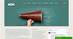 Desktop Screenshot of acmtraining.co.uk