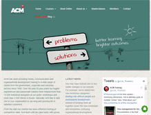 Tablet Screenshot of acmtraining.co.uk